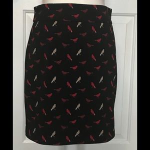 Vivienne Tam Bird Print Pencil Skirt size 4